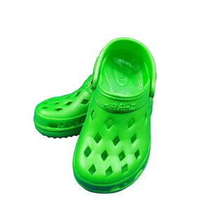 NothinZ Kids Unisex Bright Green Clogs Size 13 CHILD Comfort Shoe New